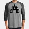 Mens Perfect Tri ® 3/4 Sleeve Raglan Thumbnail