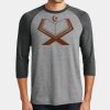 Mens Perfect Tri ® 3/4 Sleeve Raglan Thumbnail