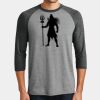 Mens Perfect Tri ® 3/4 Sleeve Raglan Thumbnail
