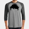 Mens Perfect Tri ® 3/4 Sleeve Raglan Thumbnail