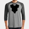 Mens Perfect Tri ® 3/4 Sleeve Raglan Thumbnail