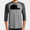 Mens Perfect Tri ® 3/4 Sleeve Raglan Thumbnail