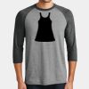 Mens Perfect Tri ® 3/4 Sleeve Raglan Thumbnail