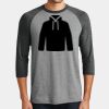 Mens Perfect Tri ® 3/4 Sleeve Raglan Thumbnail