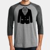 Mens Perfect Tri ® 3/4 Sleeve Raglan Thumbnail