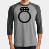 Mens Perfect Tri ® 3/4 Sleeve Raglan Thumbnail