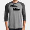 Mens Perfect Tri ® 3/4 Sleeve Raglan Thumbnail
