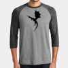 Mens Perfect Tri ® 3/4 Sleeve Raglan Thumbnail