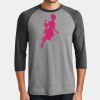 Mens Perfect Tri ® 3/4 Sleeve Raglan Thumbnail