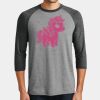 Mens Perfect Tri ® 3/4 Sleeve Raglan Thumbnail