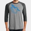 Mens Perfect Tri ® 3/4 Sleeve Raglan Thumbnail