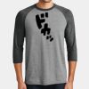 Mens Perfect Tri ® 3/4 Sleeve Raglan Thumbnail