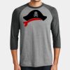 Mens Perfect Tri ® 3/4 Sleeve Raglan Thumbnail