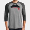 Mens Perfect Tri ® 3/4 Sleeve Raglan Thumbnail