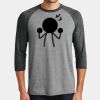 Mens Perfect Tri ® 3/4 Sleeve Raglan Thumbnail