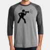 Mens Perfect Tri ® 3/4 Sleeve Raglan Thumbnail