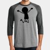 Mens Perfect Tri ® 3/4 Sleeve Raglan Thumbnail