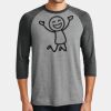 Mens Perfect Tri ® 3/4 Sleeve Raglan Thumbnail