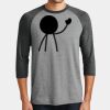 Mens Perfect Tri ® 3/4 Sleeve Raglan Thumbnail