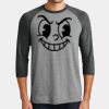Mens Perfect Tri ® 3/4 Sleeve Raglan Thumbnail