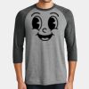 Mens Perfect Tri ® 3/4 Sleeve Raglan Thumbnail