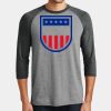 Mens Perfect Tri ® 3/4 Sleeve Raglan Thumbnail
