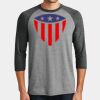 Mens Perfect Tri ® 3/4 Sleeve Raglan Thumbnail