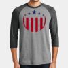 Mens Perfect Tri ® 3/4 Sleeve Raglan Thumbnail