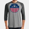Mens Perfect Tri ® 3/4 Sleeve Raglan Thumbnail