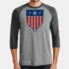 Mens Perfect Tri ® 3/4 Sleeve Raglan Thumbnail