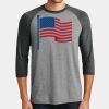 Mens Perfect Tri ® 3/4 Sleeve Raglan Thumbnail