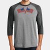 Mens Perfect Tri ® 3/4 Sleeve Raglan Thumbnail