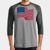 Mens Perfect Tri ® 3/4 Sleeve Raglan Thumbnail