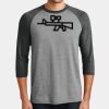 Mens Perfect Tri ® 3/4 Sleeve Raglan Thumbnail