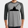 Mens Perfect Tri ® 3/4 Sleeve Raglan Thumbnail