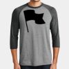 Mens Perfect Tri ® 3/4 Sleeve Raglan Thumbnail