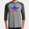 Mens Perfect Tri ® 3/4 Sleeve Raglan Thumbnail