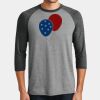 Mens Perfect Tri ® 3/4 Sleeve Raglan Thumbnail
