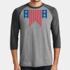 Mens Perfect Tri ® 3/4 Sleeve Raglan Thumbnail