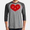 Mens Perfect Tri ® 3/4 Sleeve Raglan Thumbnail