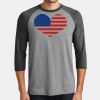 Mens Perfect Tri ® 3/4 Sleeve Raglan Thumbnail