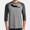 Mens Perfect Tri ® 3/4 Sleeve Raglan Thumbnail
