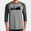 Mens Perfect Tri ® 3/4 Sleeve Raglan Thumbnail