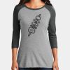 Women's Perfect Tri ® 3/4 Sleeve Raglan Thumbnail