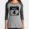 Women's Perfect Tri ® 3/4 Sleeve Raglan Thumbnail