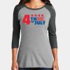 Women's Perfect Tri ® 3/4 Sleeve Raglan Thumbnail