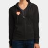 Women's Fitted Jersey Full Zip Hoodie Thumbnail