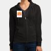 Women's Fitted Jersey Full Zip Hoodie Thumbnail