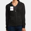 Women's Fitted Jersey Full Zip Hoodie Thumbnail