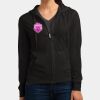Women's Fitted Jersey Full Zip Hoodie Thumbnail